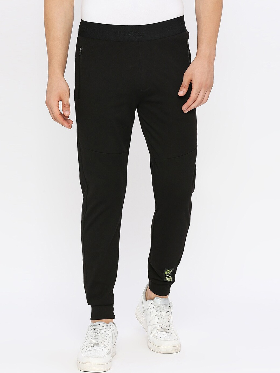 

SPYKAR Men Mid-Rise Cotton Joggers, Black
