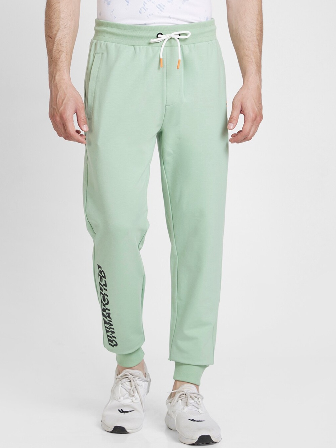 

SPYKAR Men Slim Fit Cotton Joggers, Green