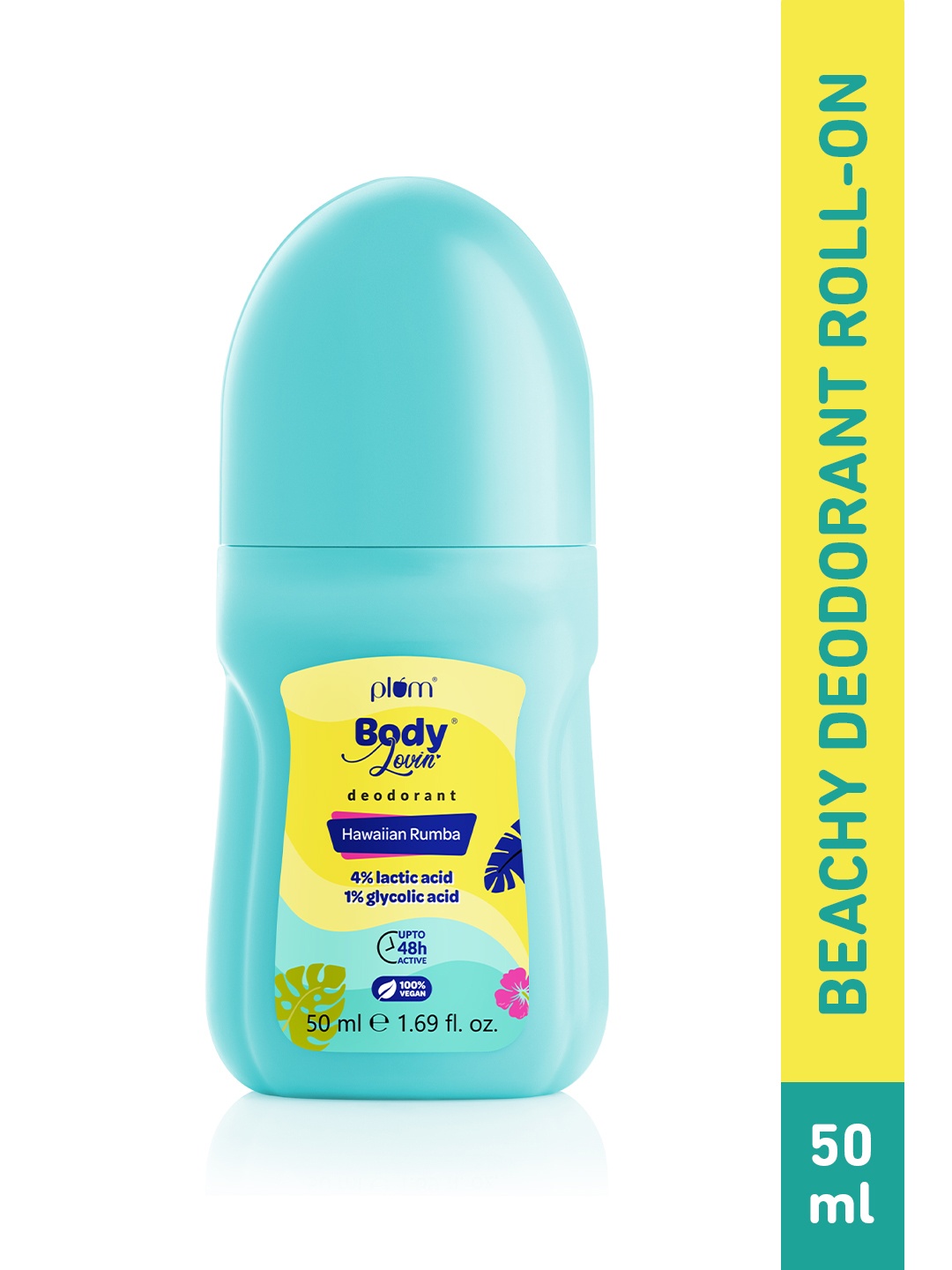 

Plum BodyLovin' 48 Hour Odor Control Hawaiian Rumba Deodorant Roll On - 50ml, Blue