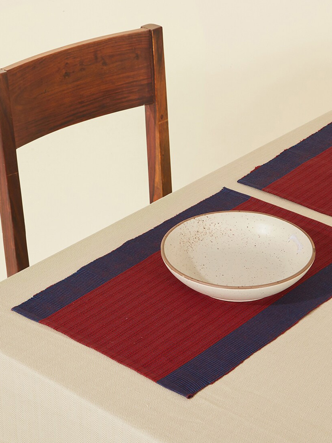 

Fabindia Red 6 Pieces Cotton Table Placemats