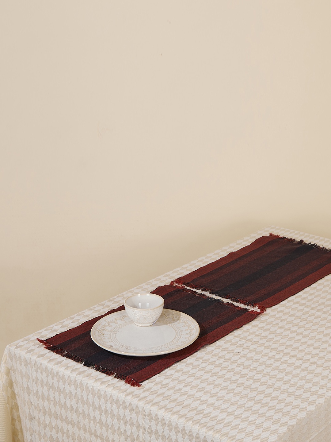 

Fabindia 6 Pieces Red Cotton Table Placemats