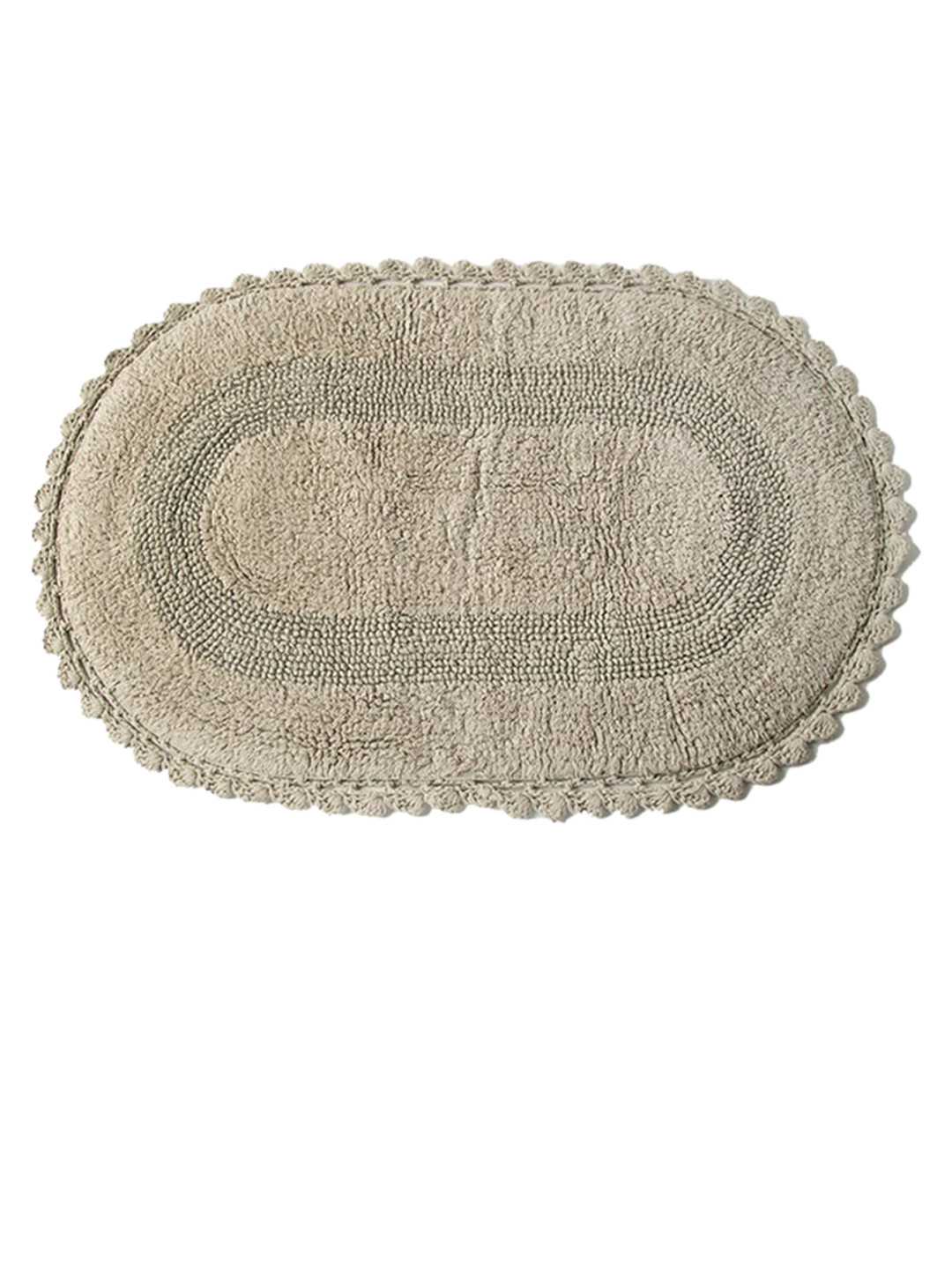 

Fabindia Beige Crochia Border Cotton Floormat