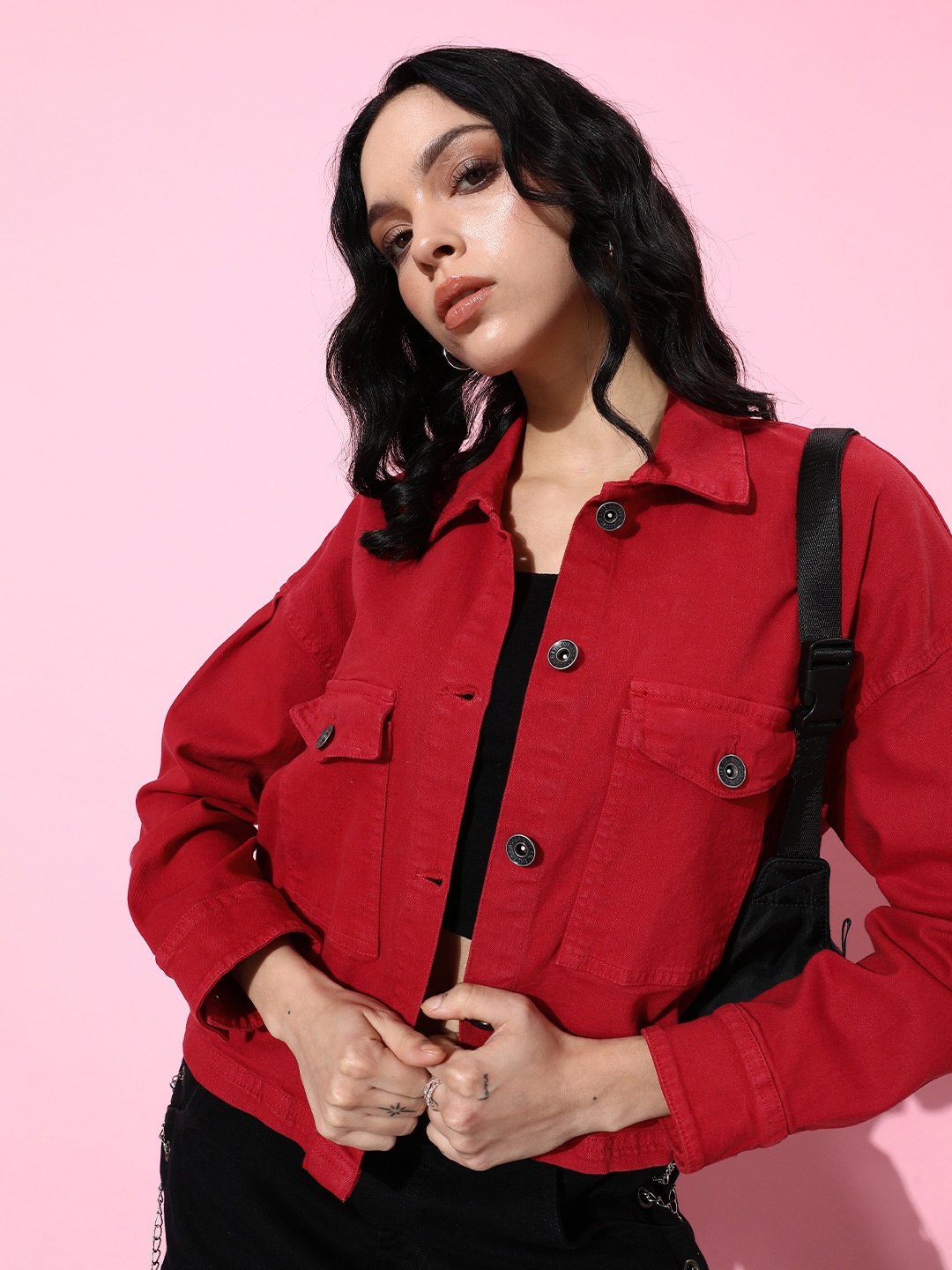 

The Roadster Life Co. Denim Jacket, Red