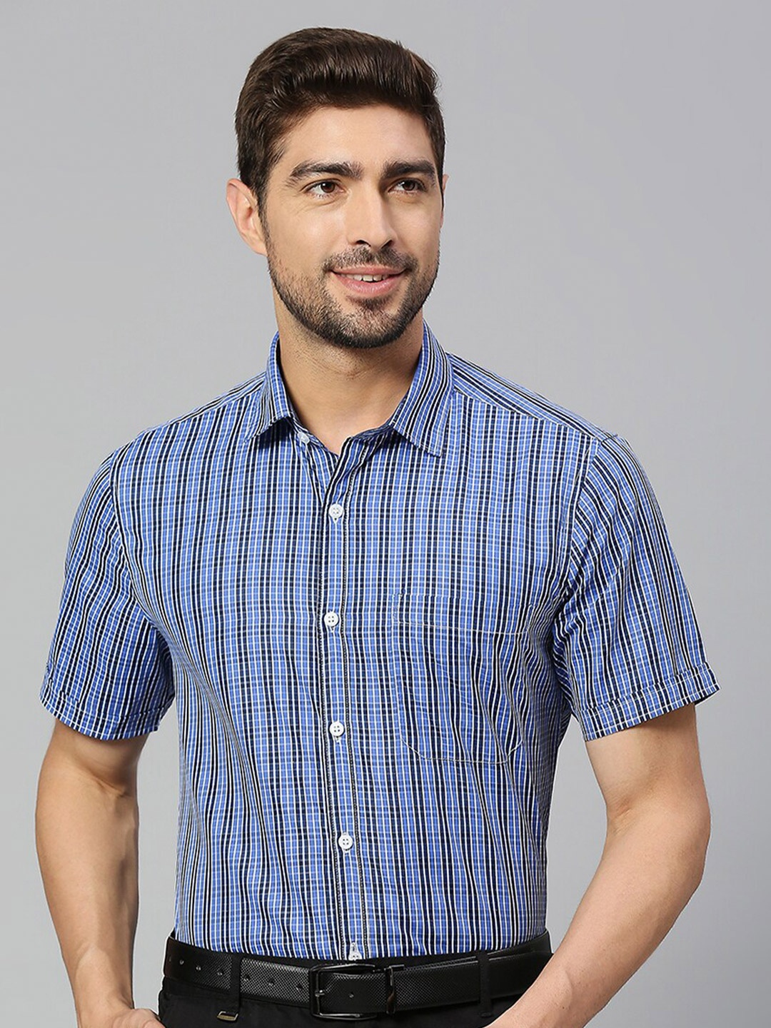 

Thomas Scott Classic Slim Fit Tartan Checked Formal Shirt, Blue