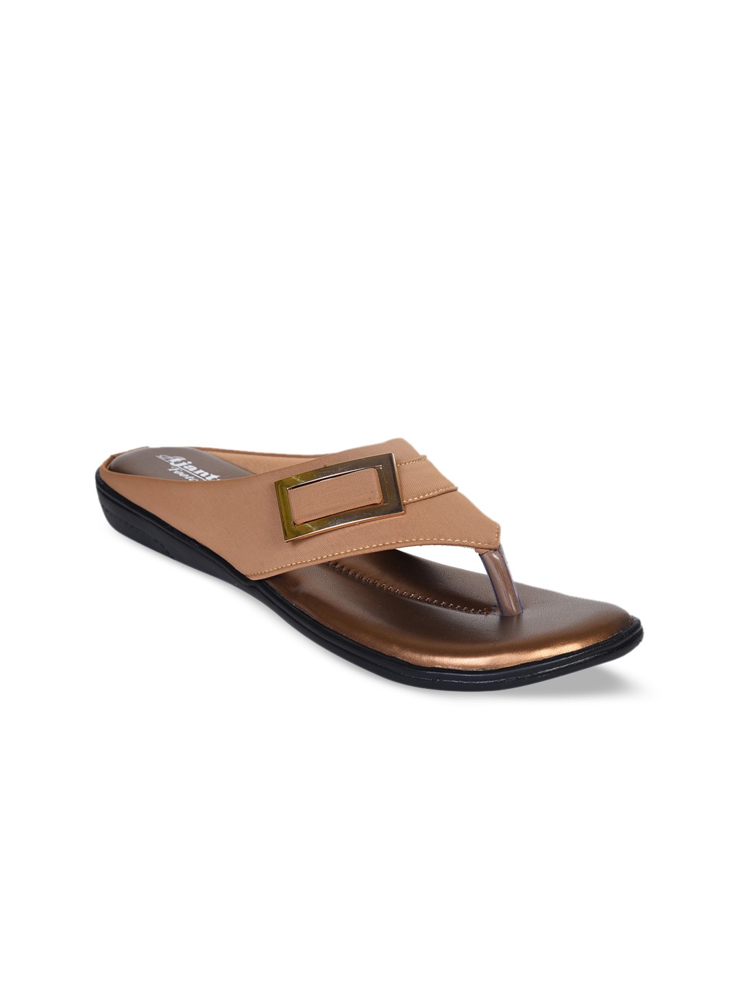 

Ajanta Women Embellished Open Toe Flats, Beige