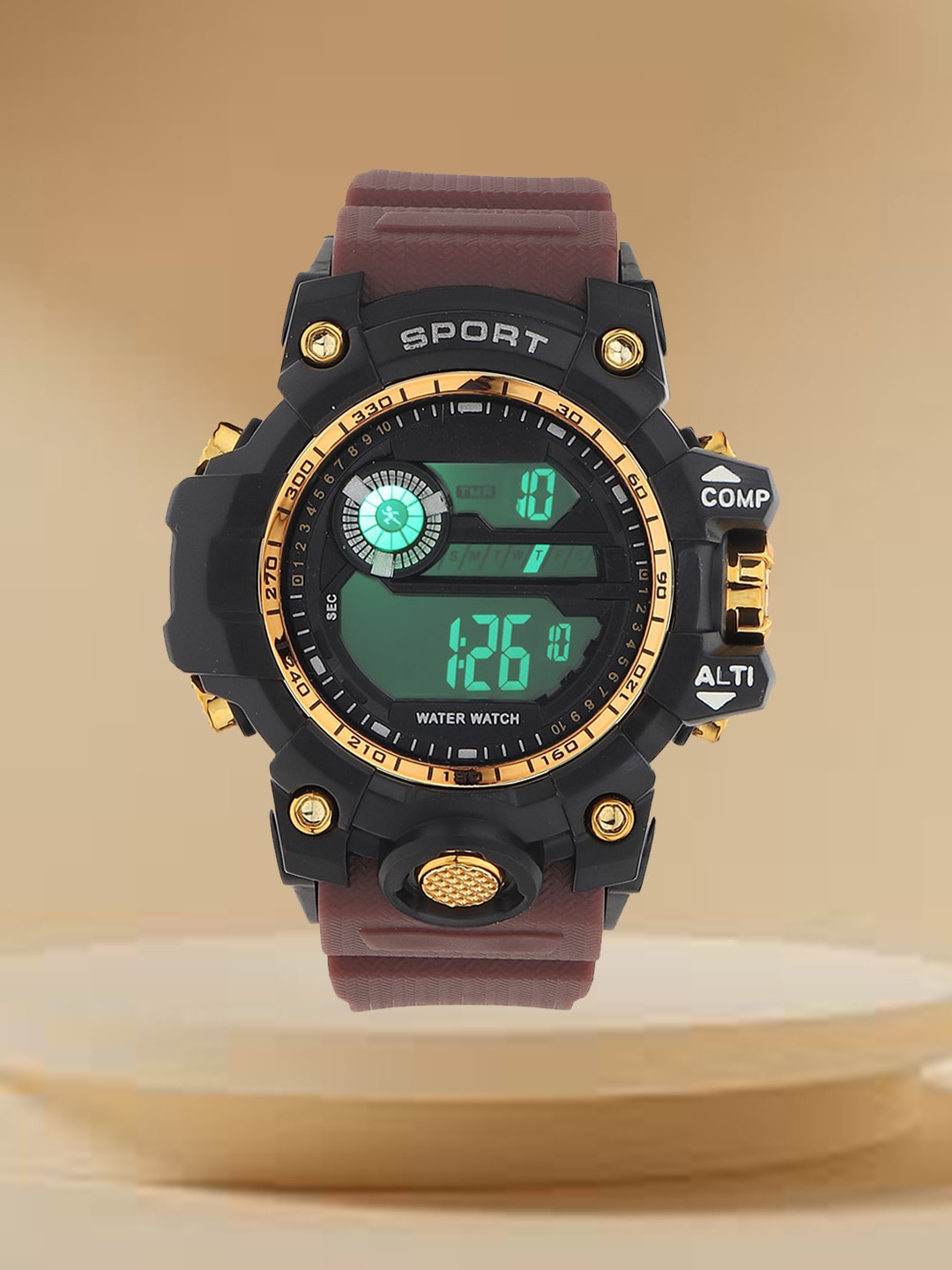 

Fantasy World Kids Round Dial Multi Function Sports Digital Watch, Black