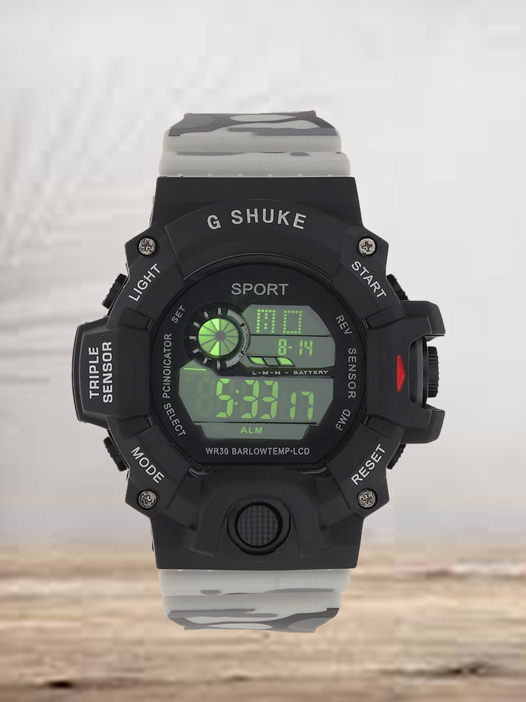 

Fantasy World Kids Round Dial Multi Function Sports Digital Watch, Black