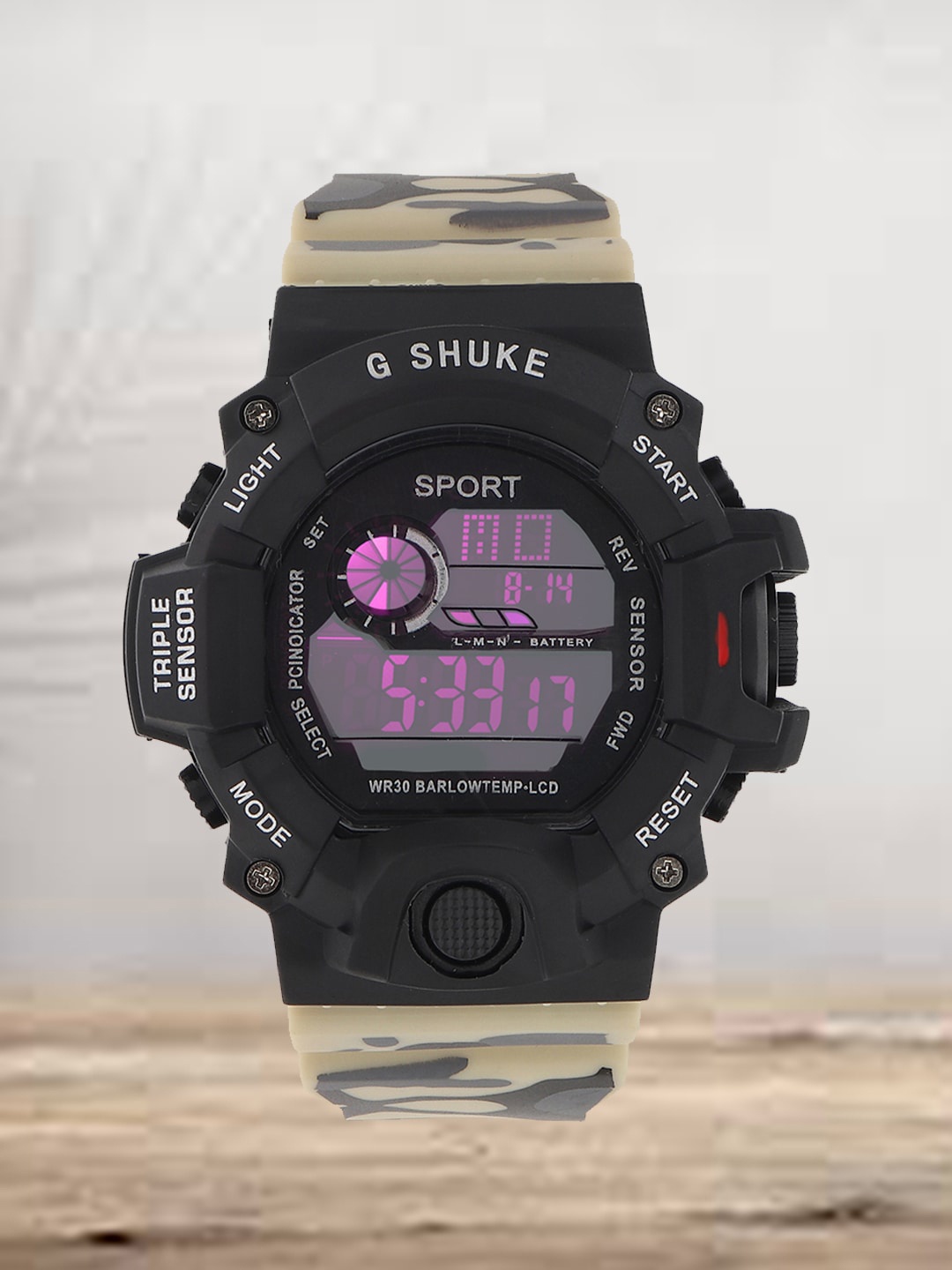

Fantasy World Kids Round Dial Multi Function Sports Digital Watch, Black