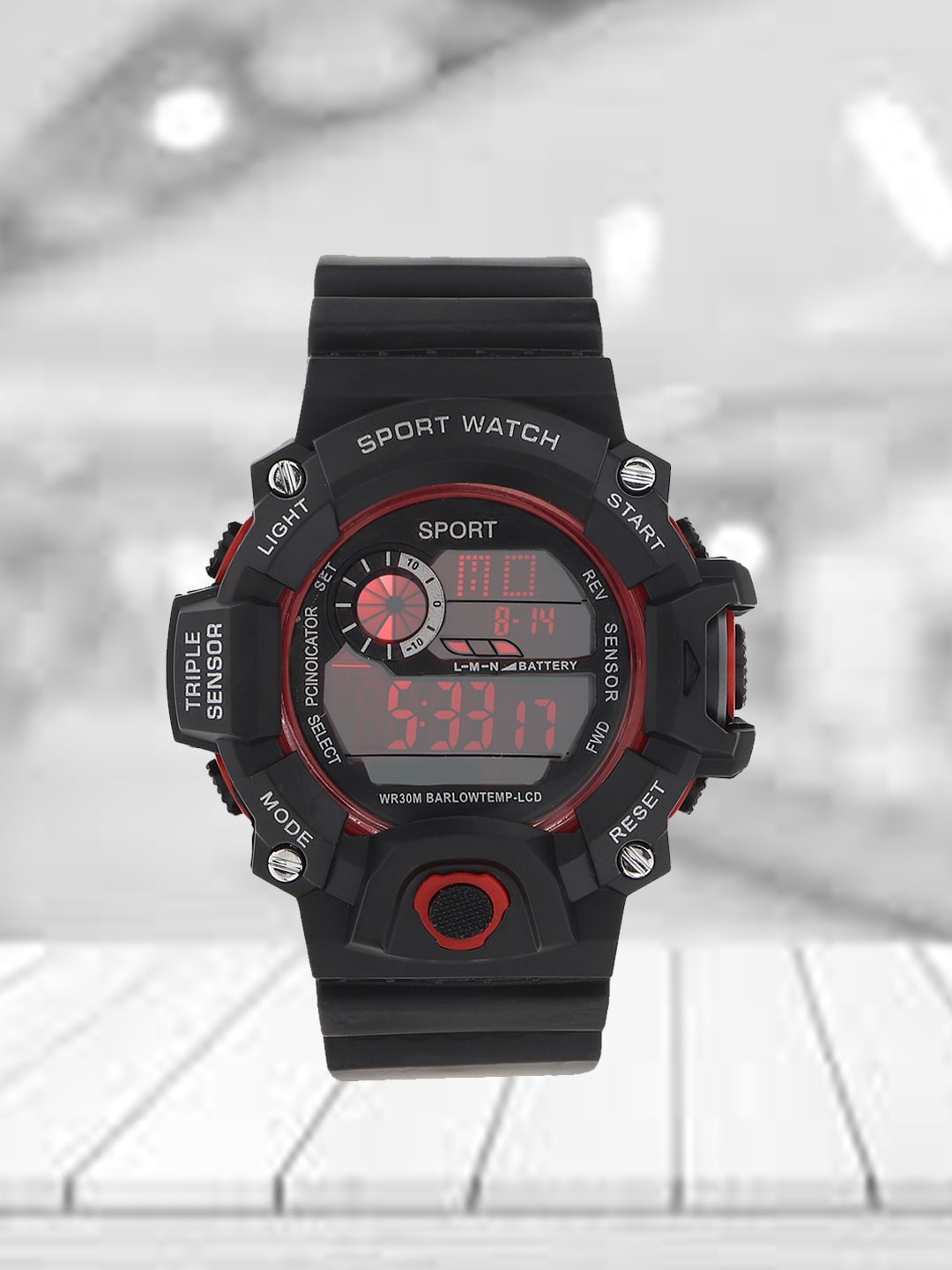 

Fantasy World Kids Round Dial Multi Function Sports Digital Watch, Red