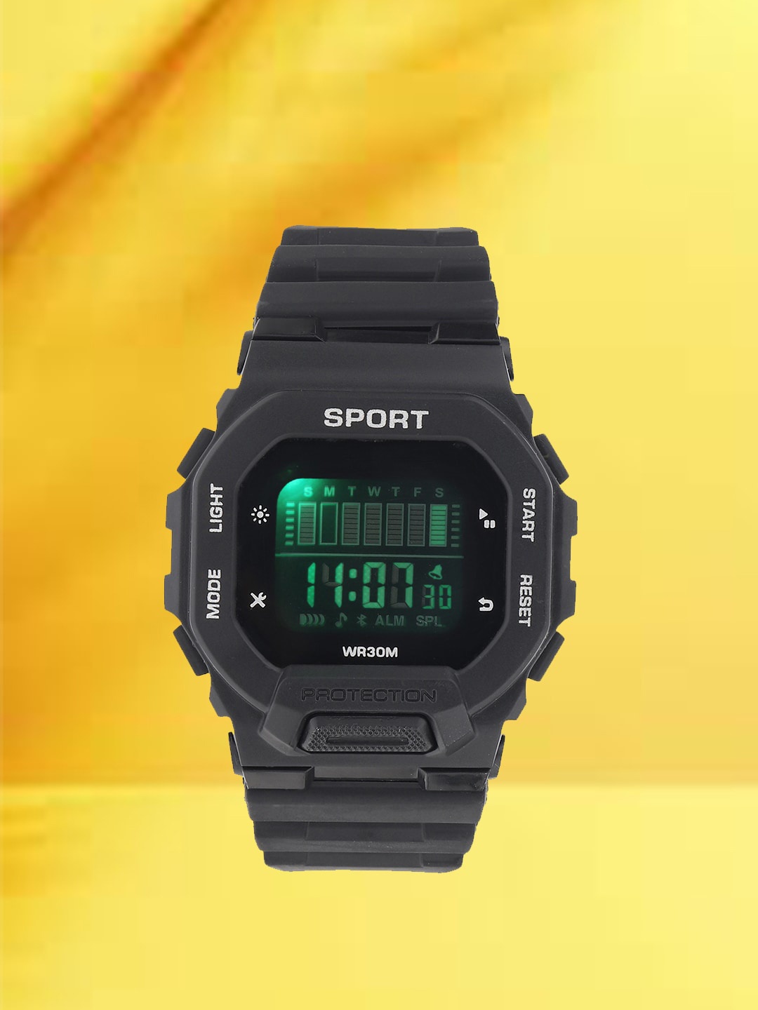 

Fantasy World Kids Square Dial Multi Function Sports Digital Watch, Black