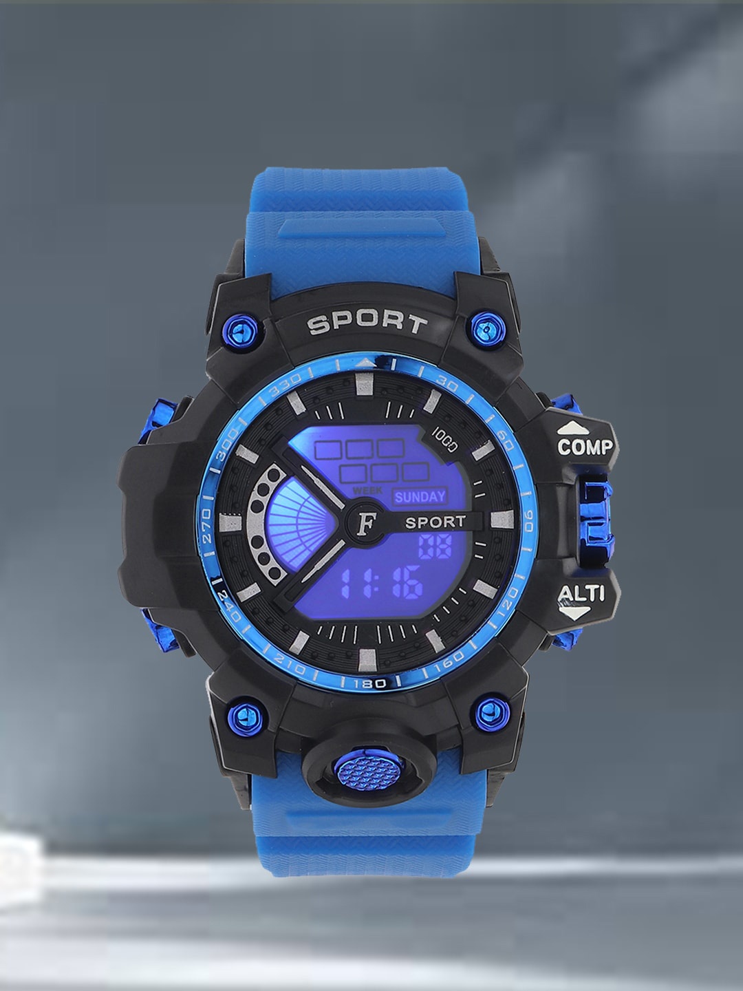 

Fantasy World Kids Analogue Multi Function Sports Digital Watch, Black