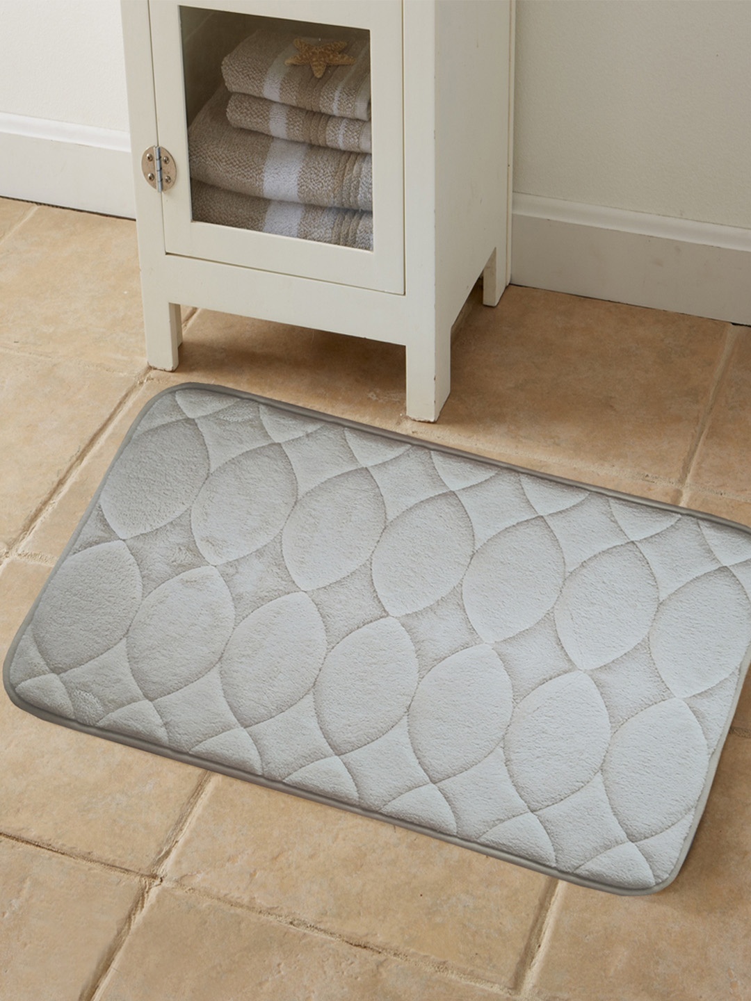 

BIANCA Off-White Anti-Skid Bath Rug