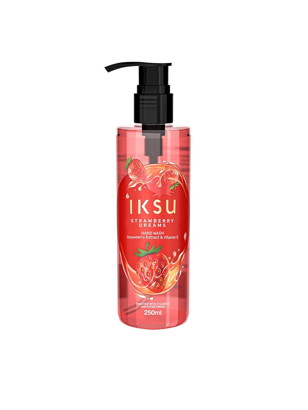 

IKSU by Lifestyle Strawberry Dreams Hand Wash with Vitamin E & D-Panthenol - 250 ml, Red