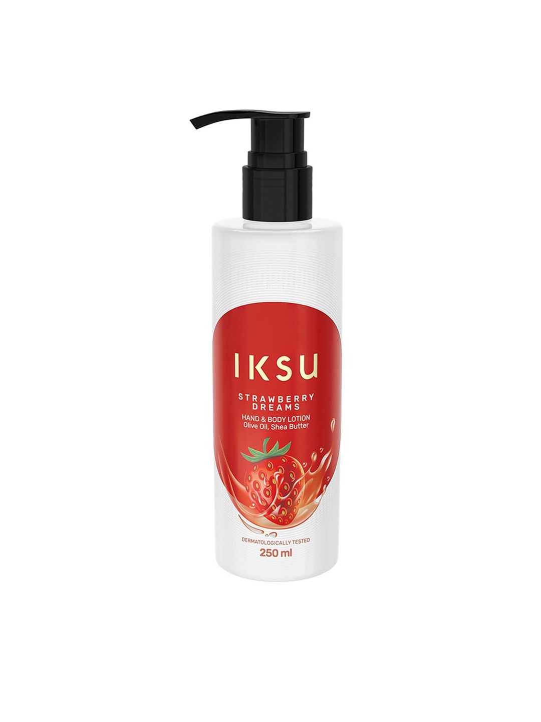 

IKSU by Lifestyle Strawberry Dreams Hand & Body Lotion with Olive Oil & Shea Butter- 250ml, Red