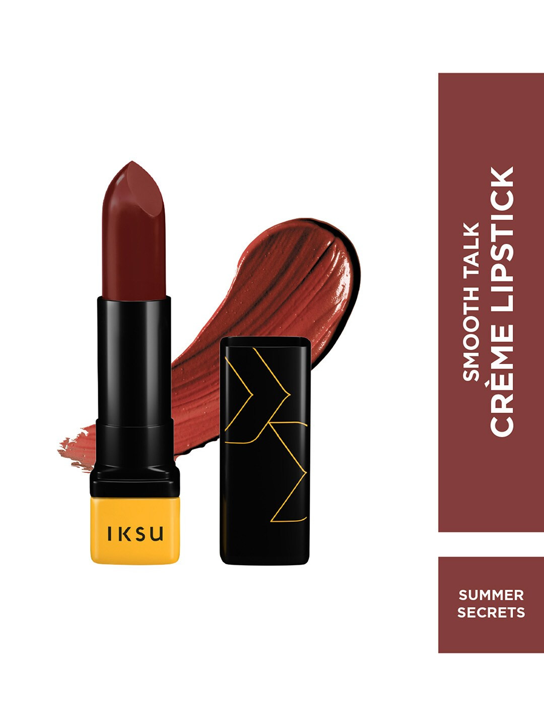 

IKSU by Lifestyle Smooth Talk Transfer-Proof High Coverage Creme Lipstick - Summer Secrets, Brown