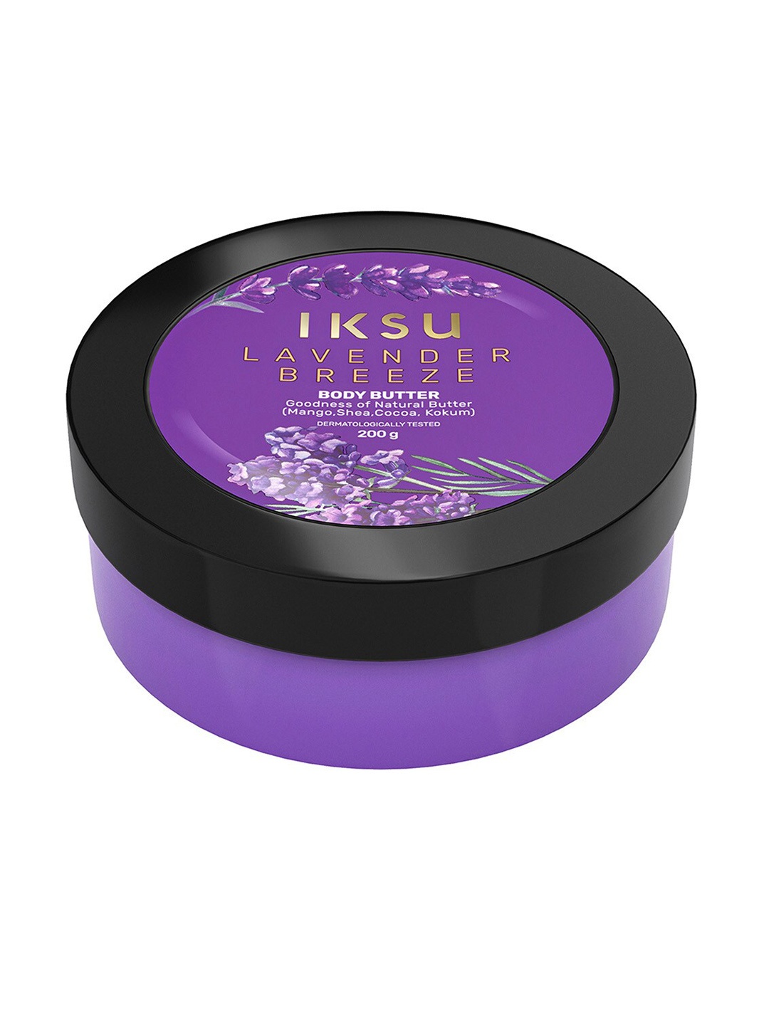 

IKSU by Lifestyle Lavender Breeze Body Butter with Mango & Shea - 200 g, Purple