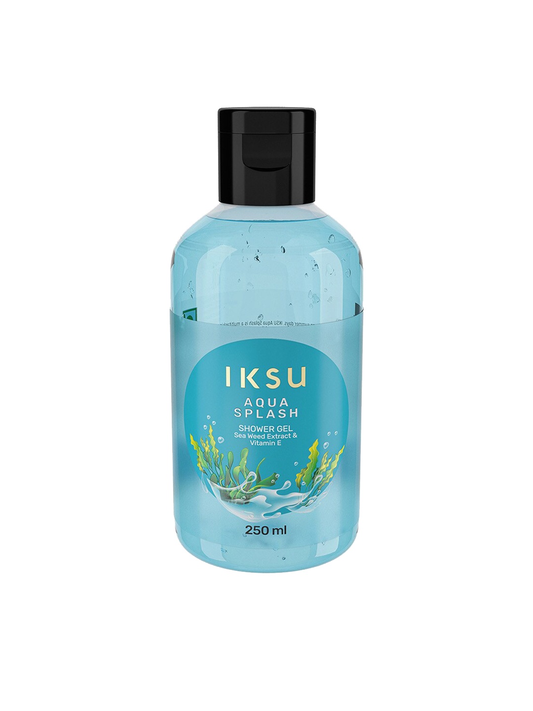 

IKSU by Lifestyle Aqua Splash Body Shower Gel with Sea Weed Extract & Vitamin E - 250ml, Blue