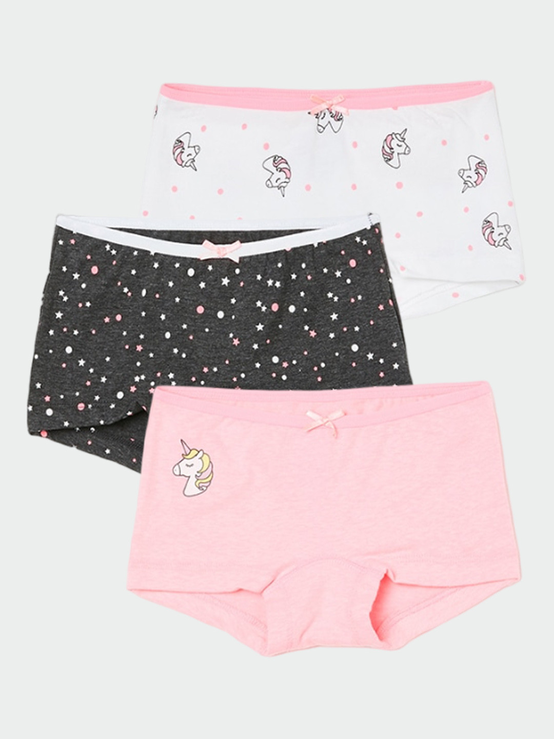 

Fame Forever by Lifestyle Girls Pack Of 3 Boys Shorts, White
