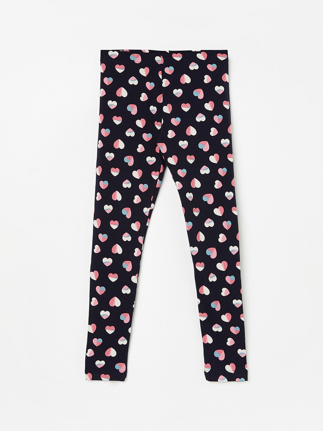 

Fame Forever by Lifestyle Girls Conversational Printed Cotton Lycra Ankle-Length Leggings, Blue
