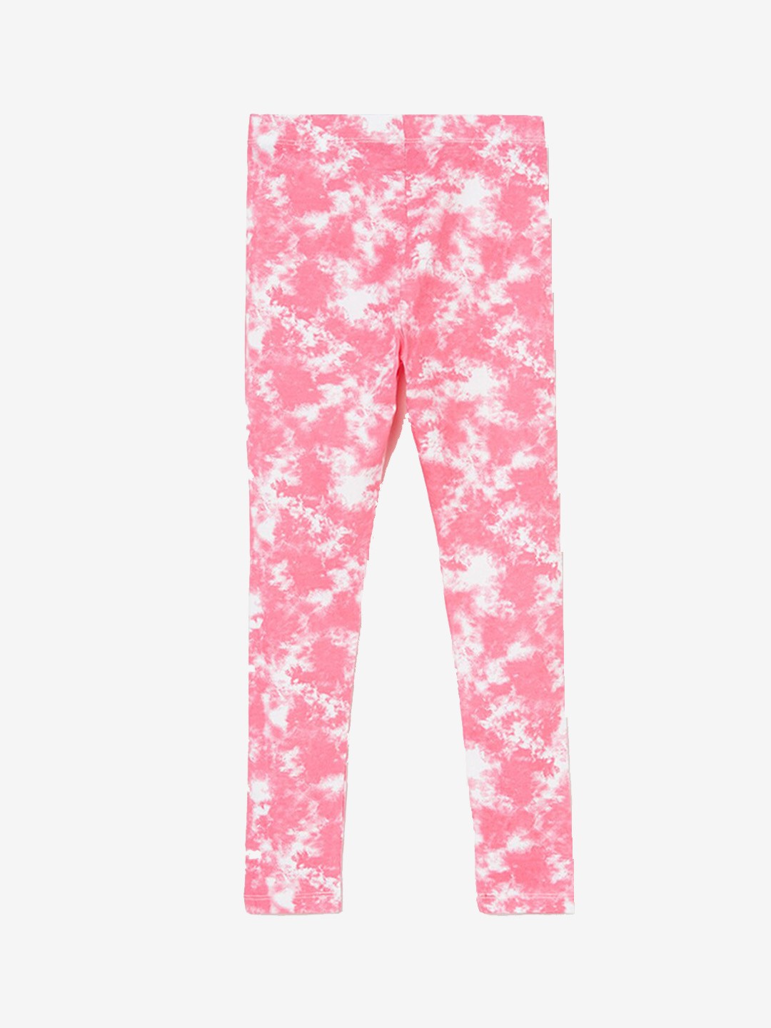 

Fame Forever by Lifestyle Girls Printed Cotton Lycra Ankle-Length Leggings, White