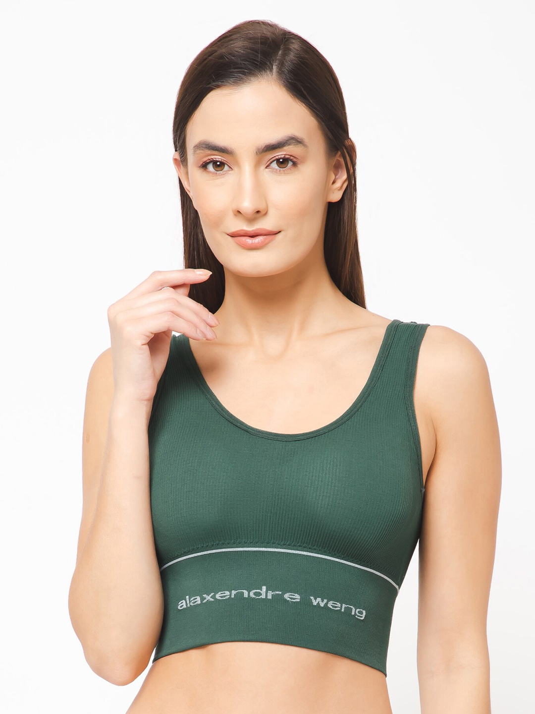 

INFINIUM Full Coverage Lightly Padded Cami Bra, Green