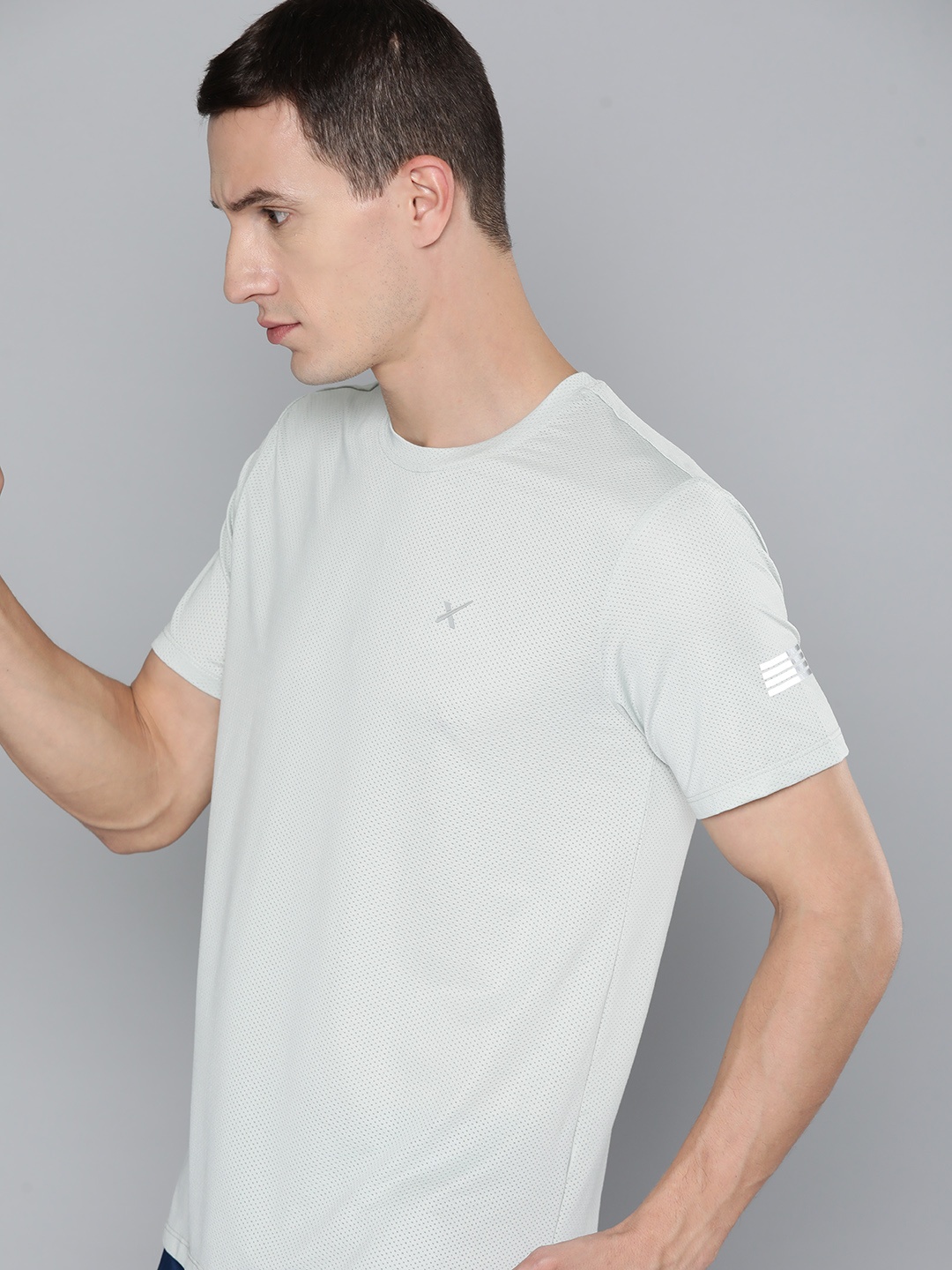 

HRX by Hrithik Roshan Rapid-Dry Running T-shirt, Grey