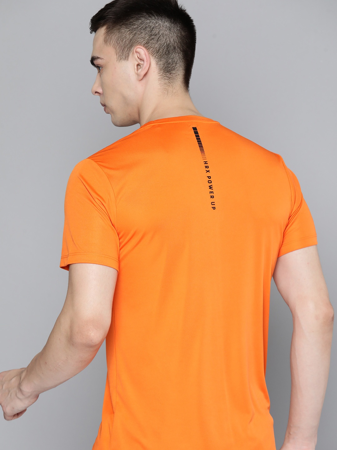 

HRX by Hrithik Roshan Rapid-Dry Running T-shirt, Orange