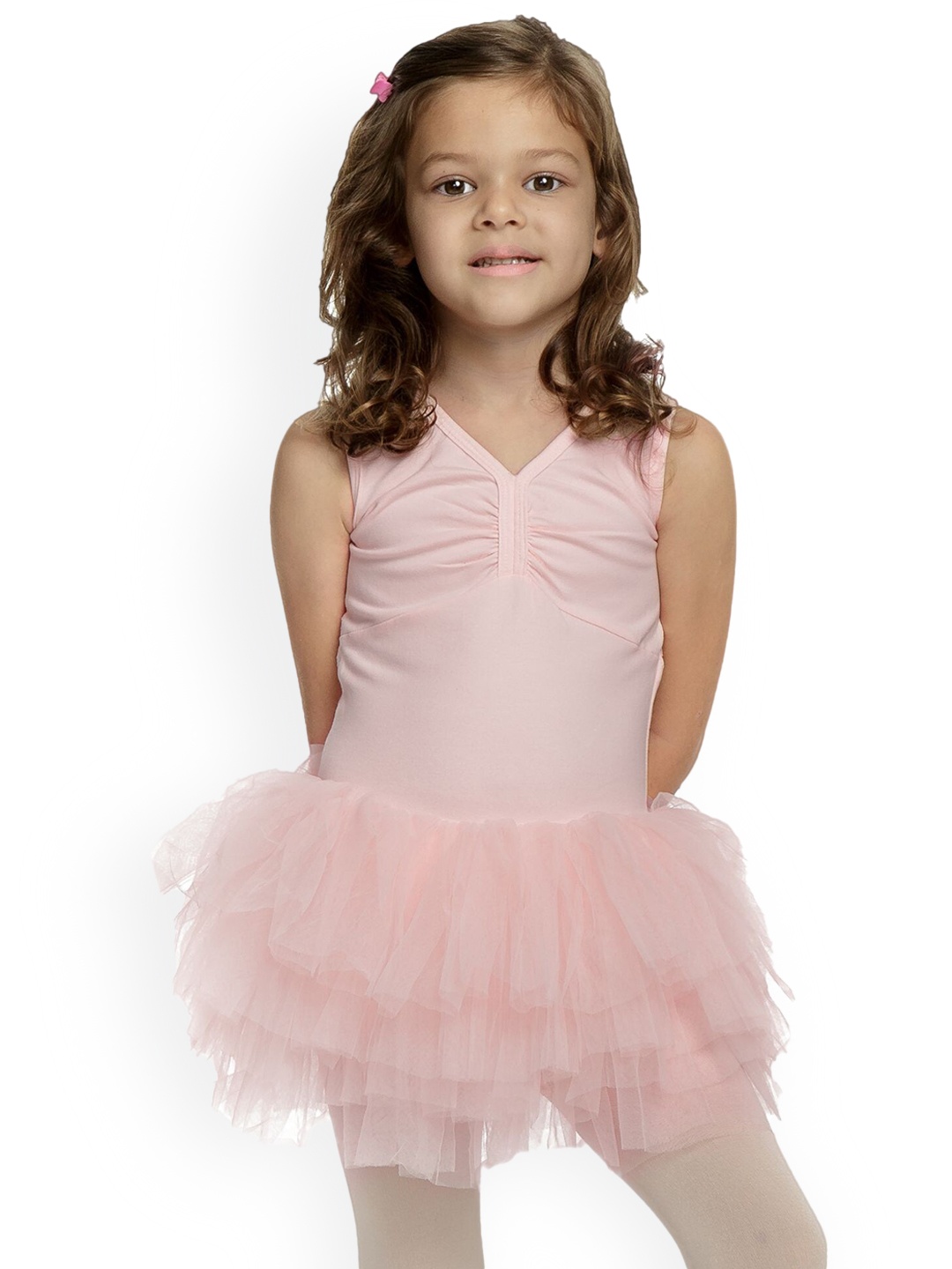 

IKAANYA Girls Ballet Leotard Bodysuit, Pink