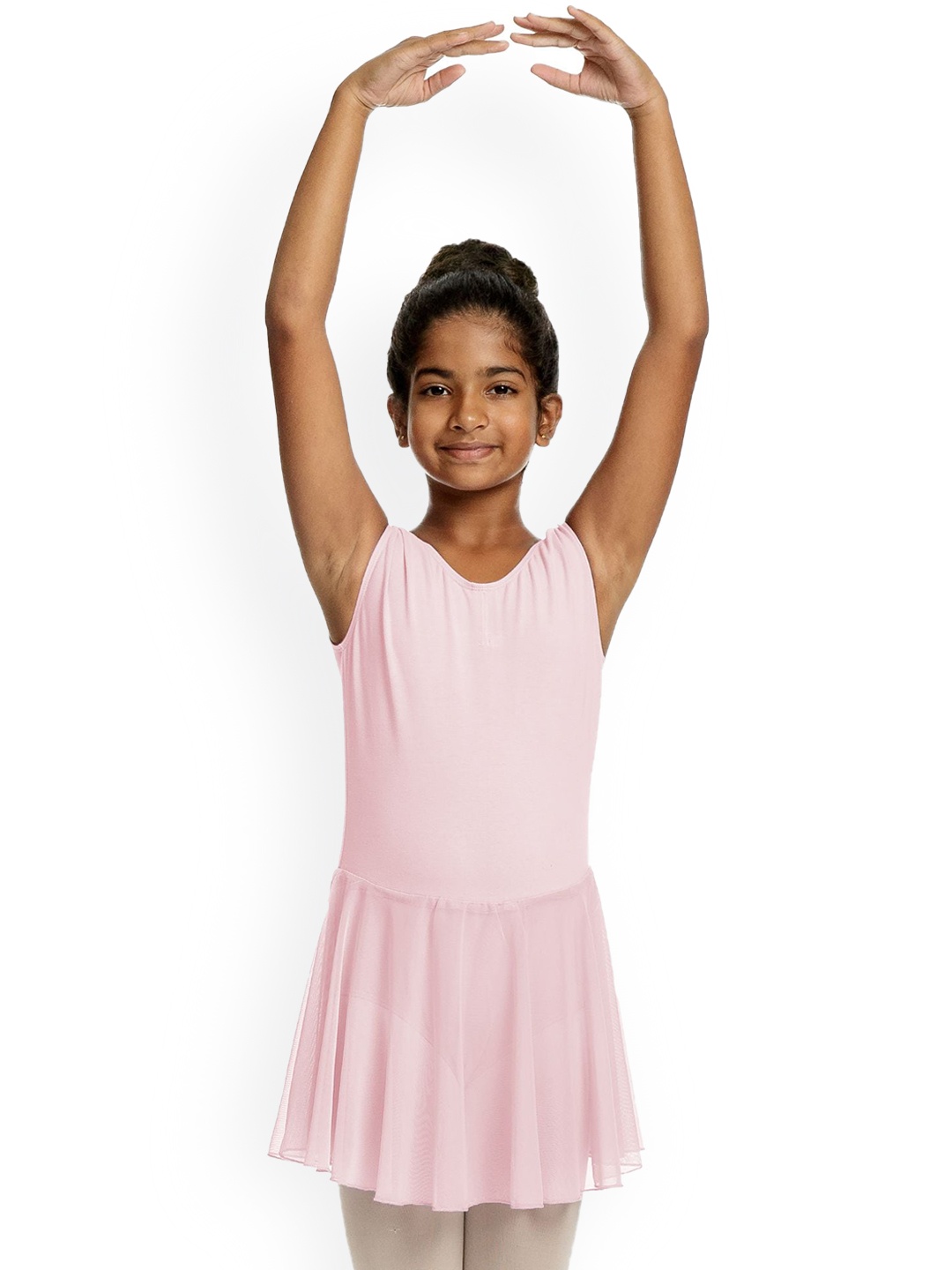 

IKAANYA Girls Ballet Leotard Dress, Pink