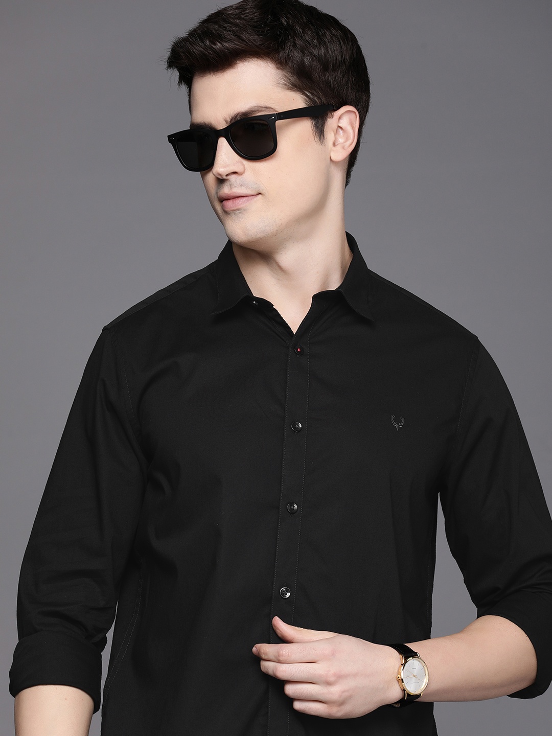 

Allen Solly Slim Fit Smart Casual Shirt, Black