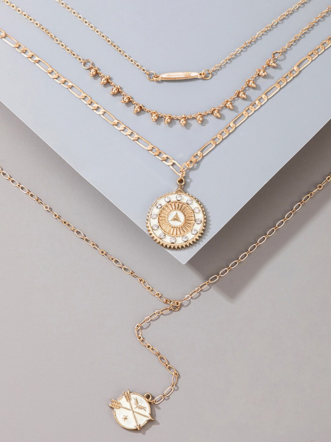 

Scintillare By Sukkhi Gold-Plated Layered Necklace