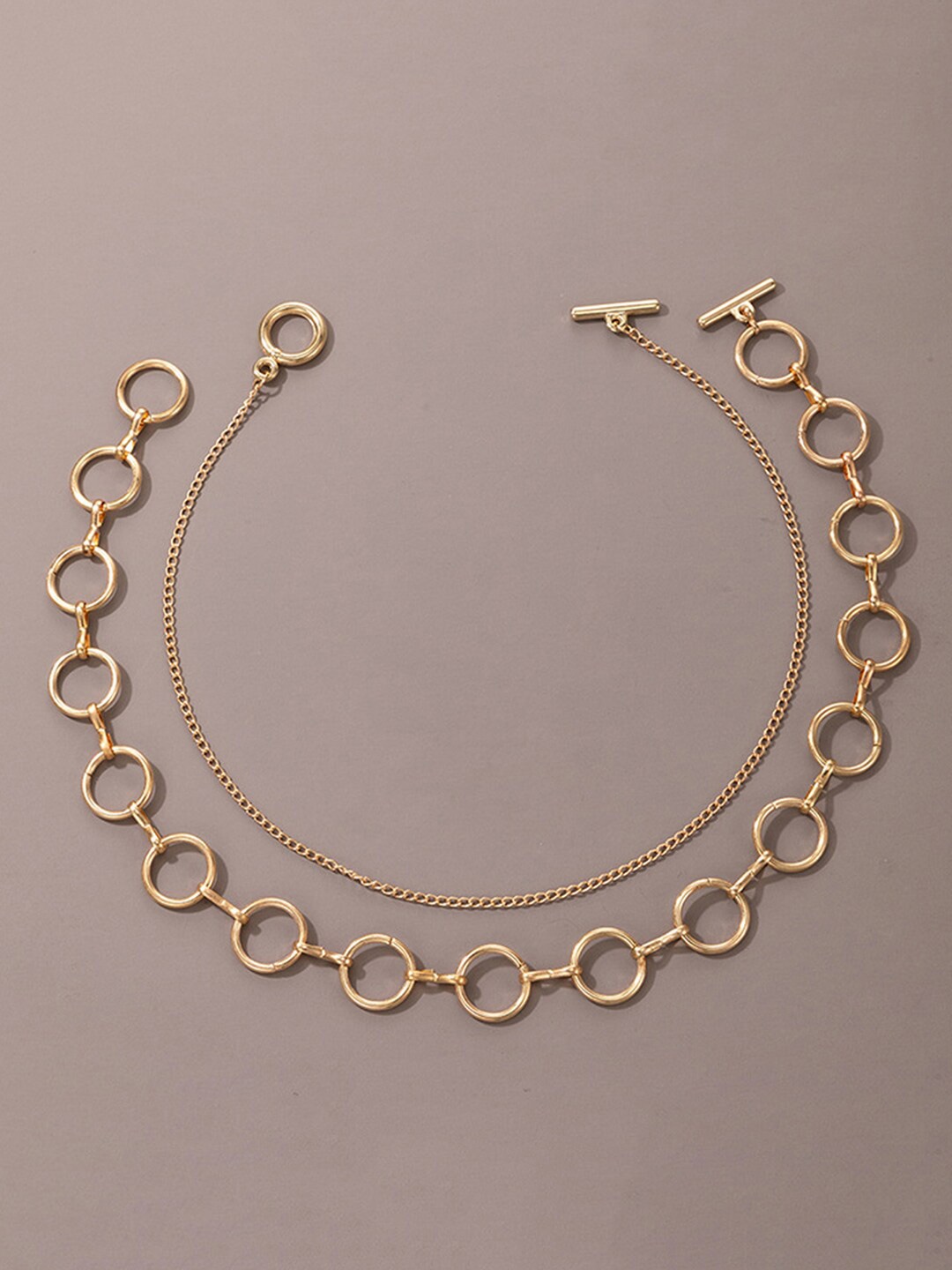 

Scintillare By Sukkhi Set Of 2 Gold-Plated Choker Necklace