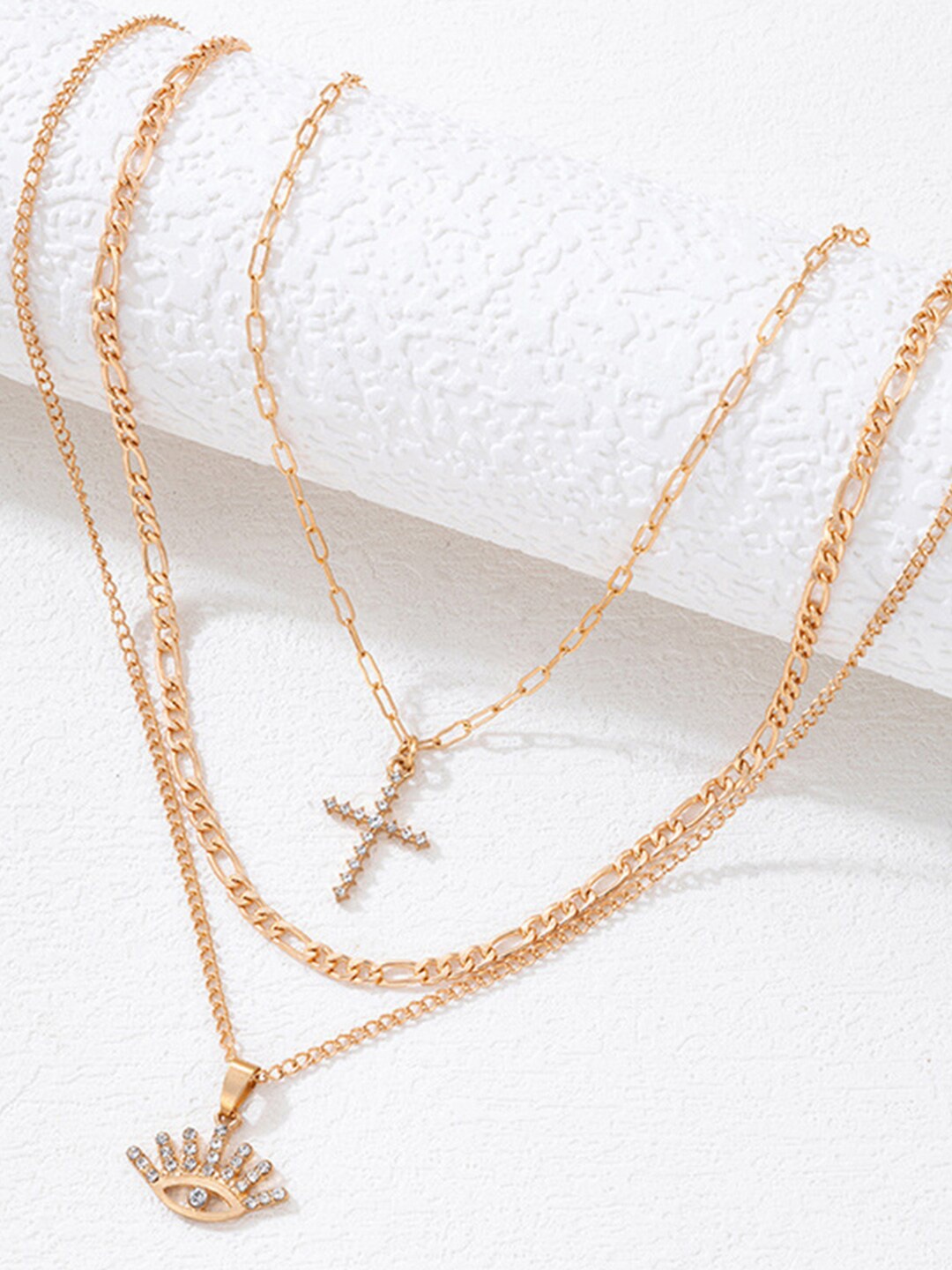 

Scintillare By Sukkhi Gold-Plated Layered Necklace