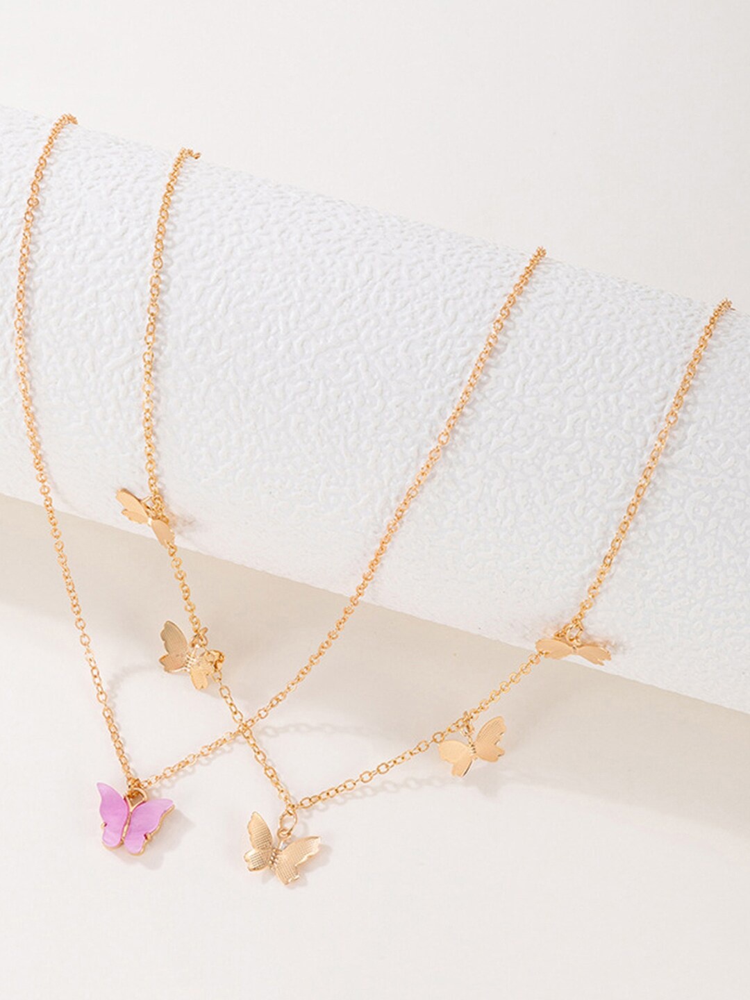 

Scintillare By Sukkhi Set Of 2 Gold-Plated Necklace