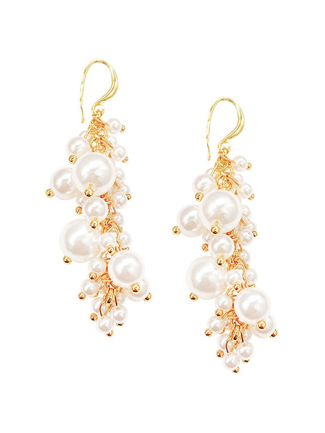 

Scintillare By Sukkhi Gold-Plated Contemporary Drop Earrings