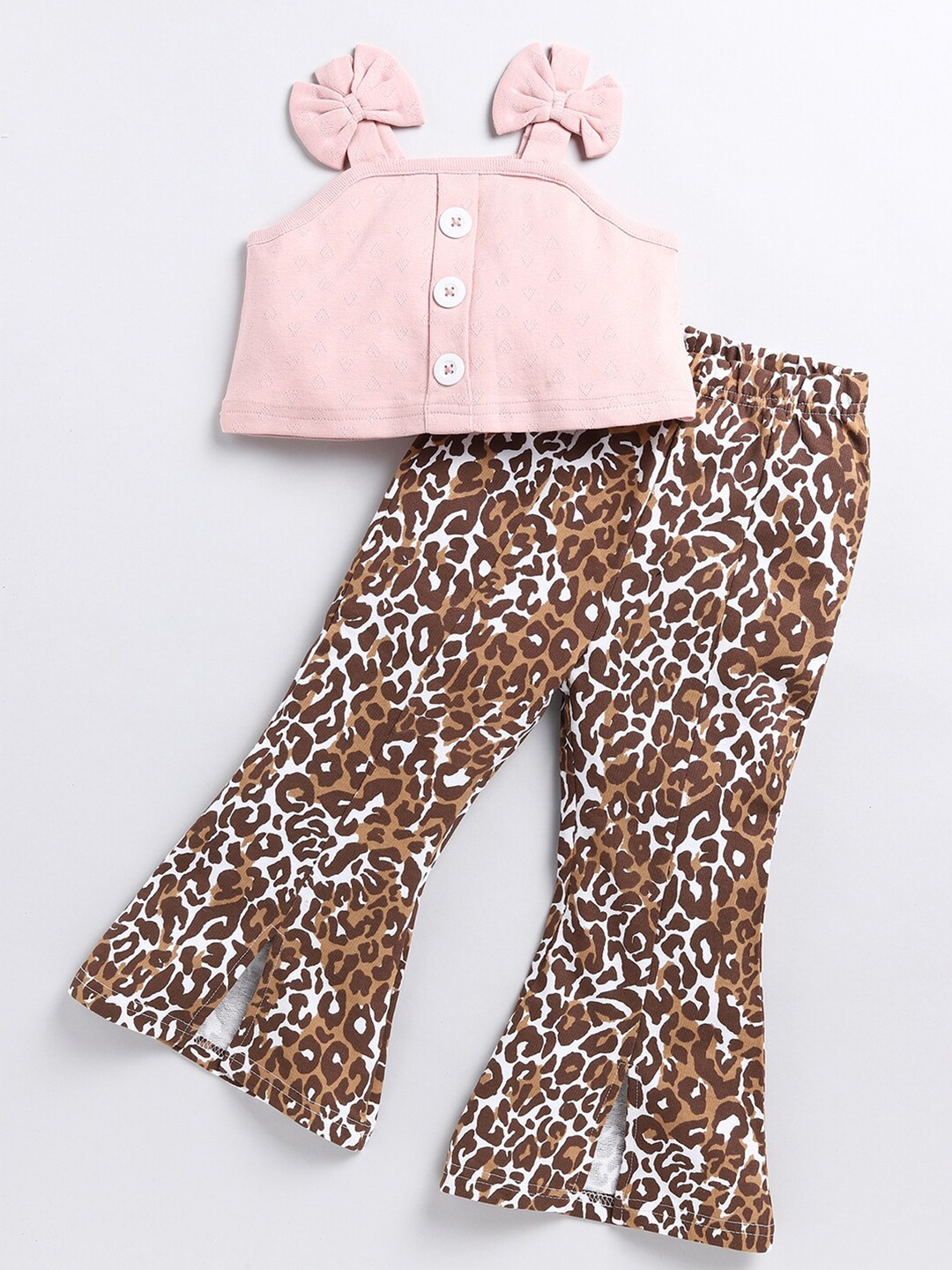 

M'andy Girls Top with Palazzos, Peach