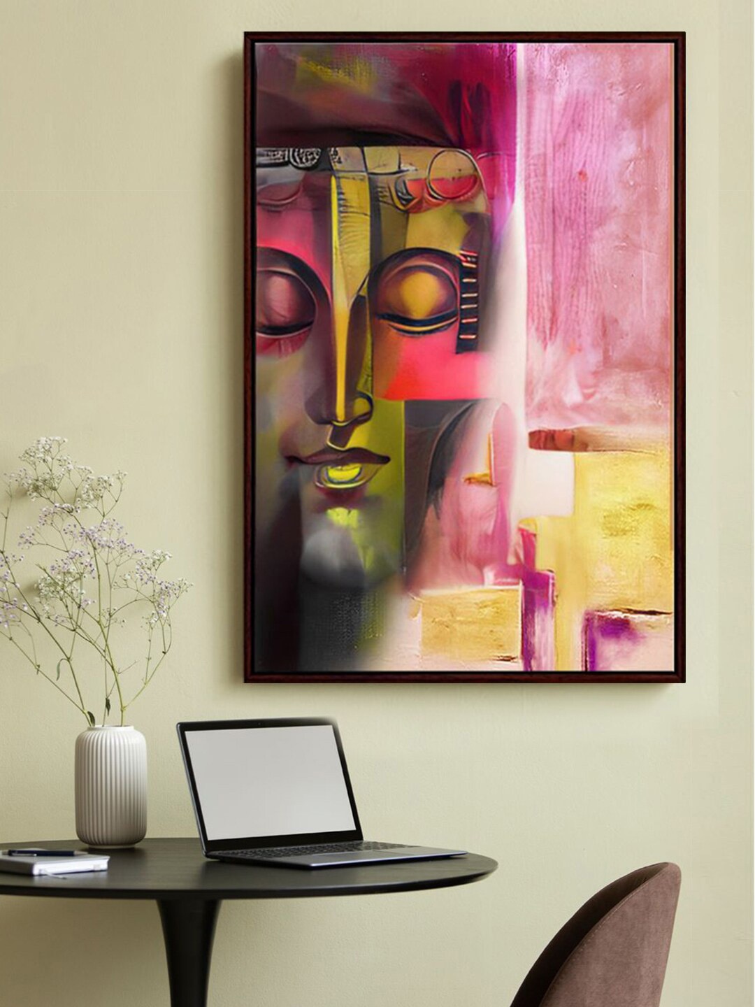 

999Store Pink Framed Painting Wall Art