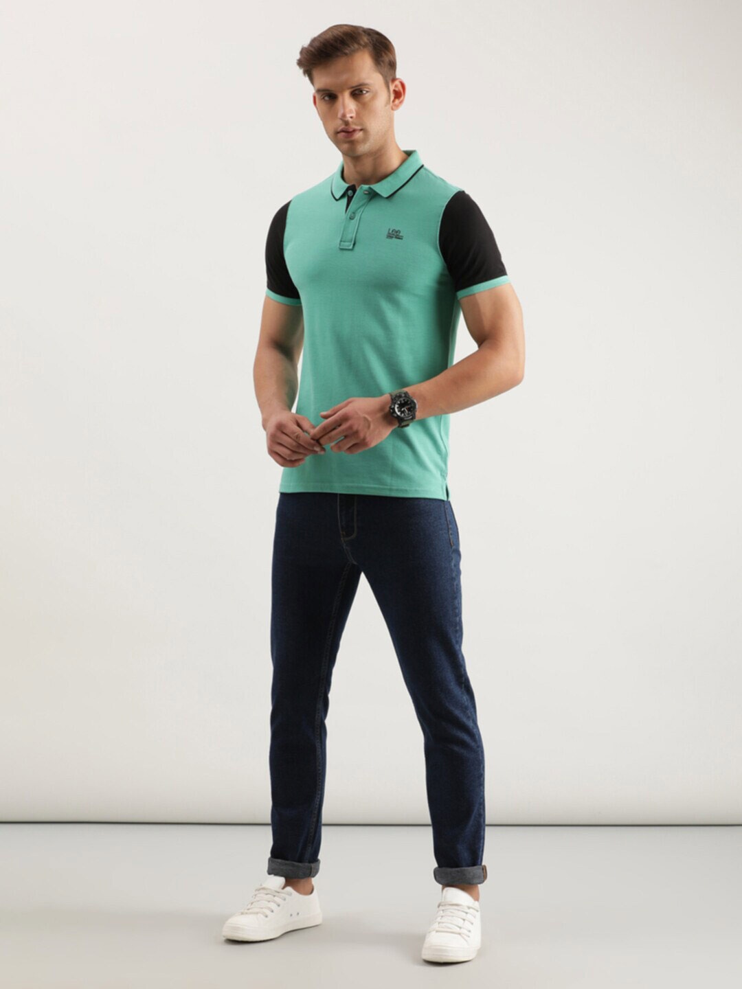 

Lee Polo Collar Slim Fit Cotton T-shirt, Green