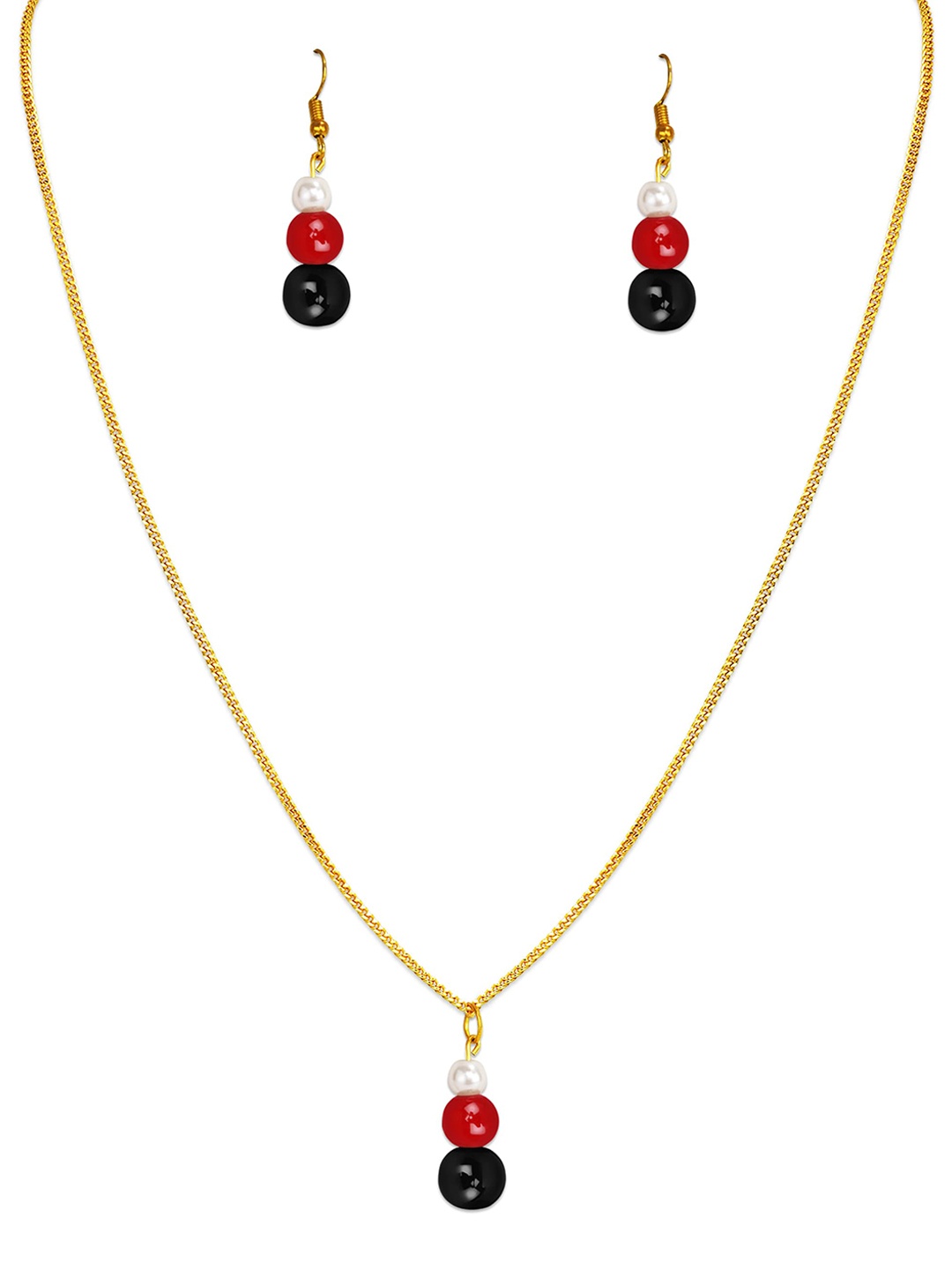 

Mikado Gold-Plated Artificial Stones & Beads Jewellery Set