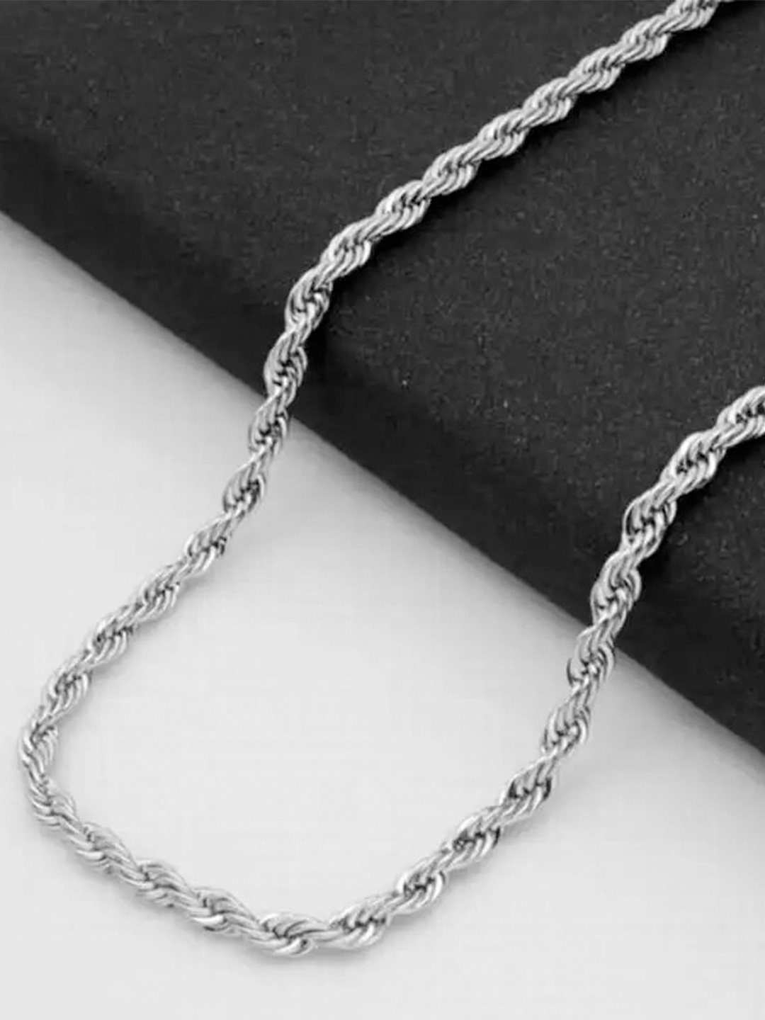 

KARISHMA KREATIONS Silver-Plated Rope Chain