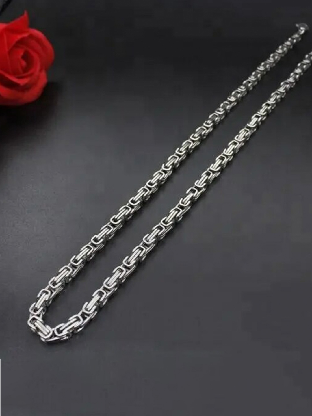 

KARISHMA KREATIONS Silver-Plated Stainless Steel Chain