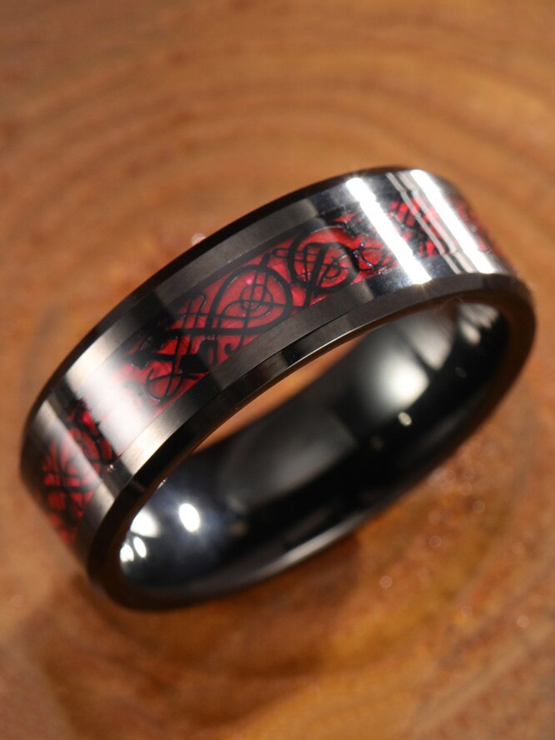 

KARISHMA KREATIONS Dragon Finger Ring, Red