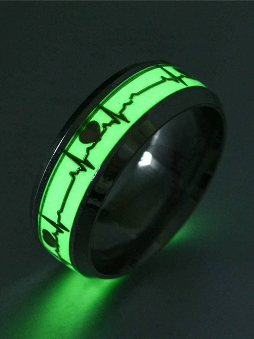 

KARISHMA KREATIONS Glow Finger Ring, Silver