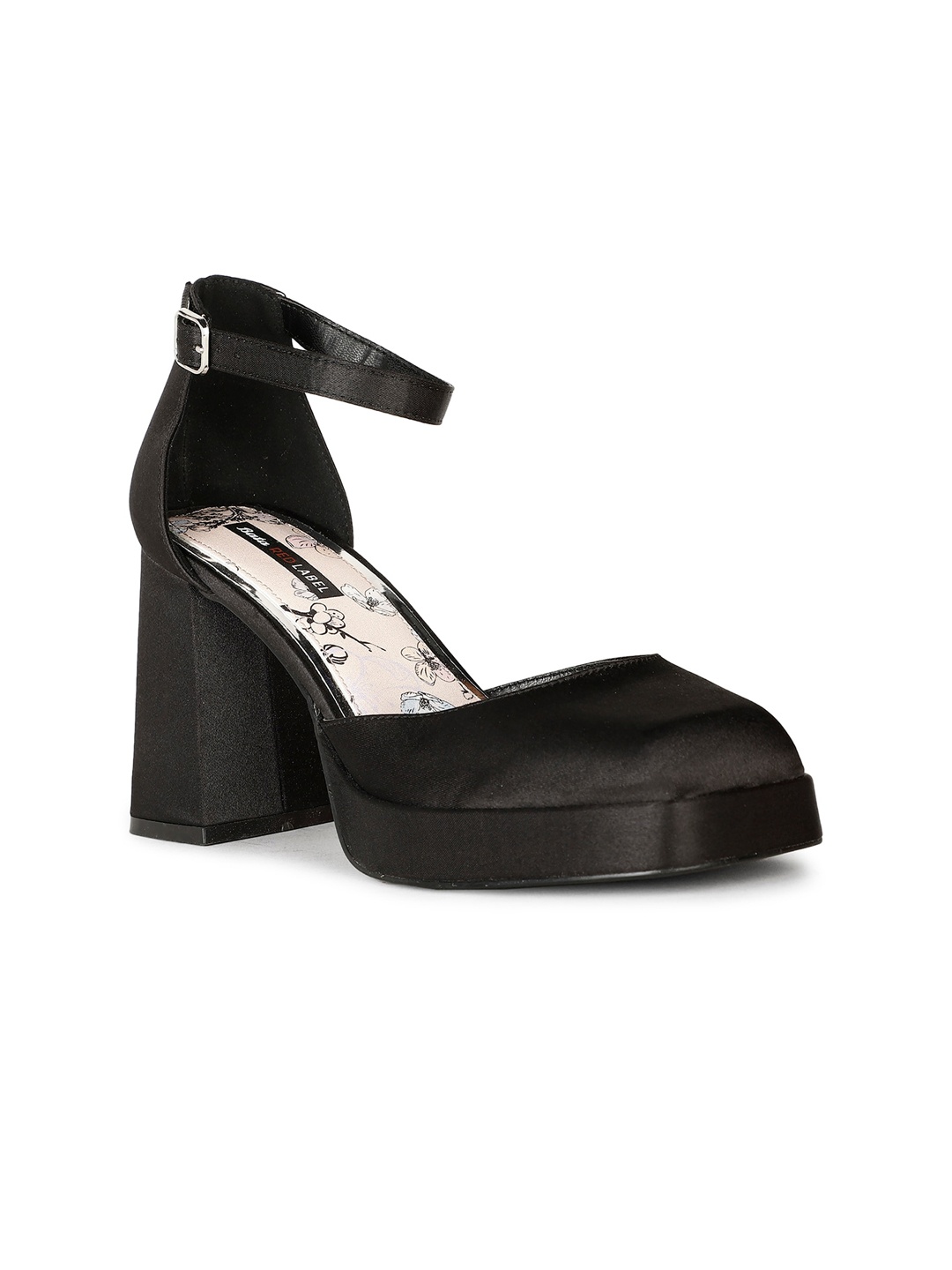 

Bata Leather Block Heel Mules, Black