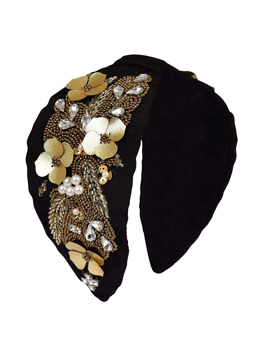 

LYTIX Floral Embellished Hairband, Black