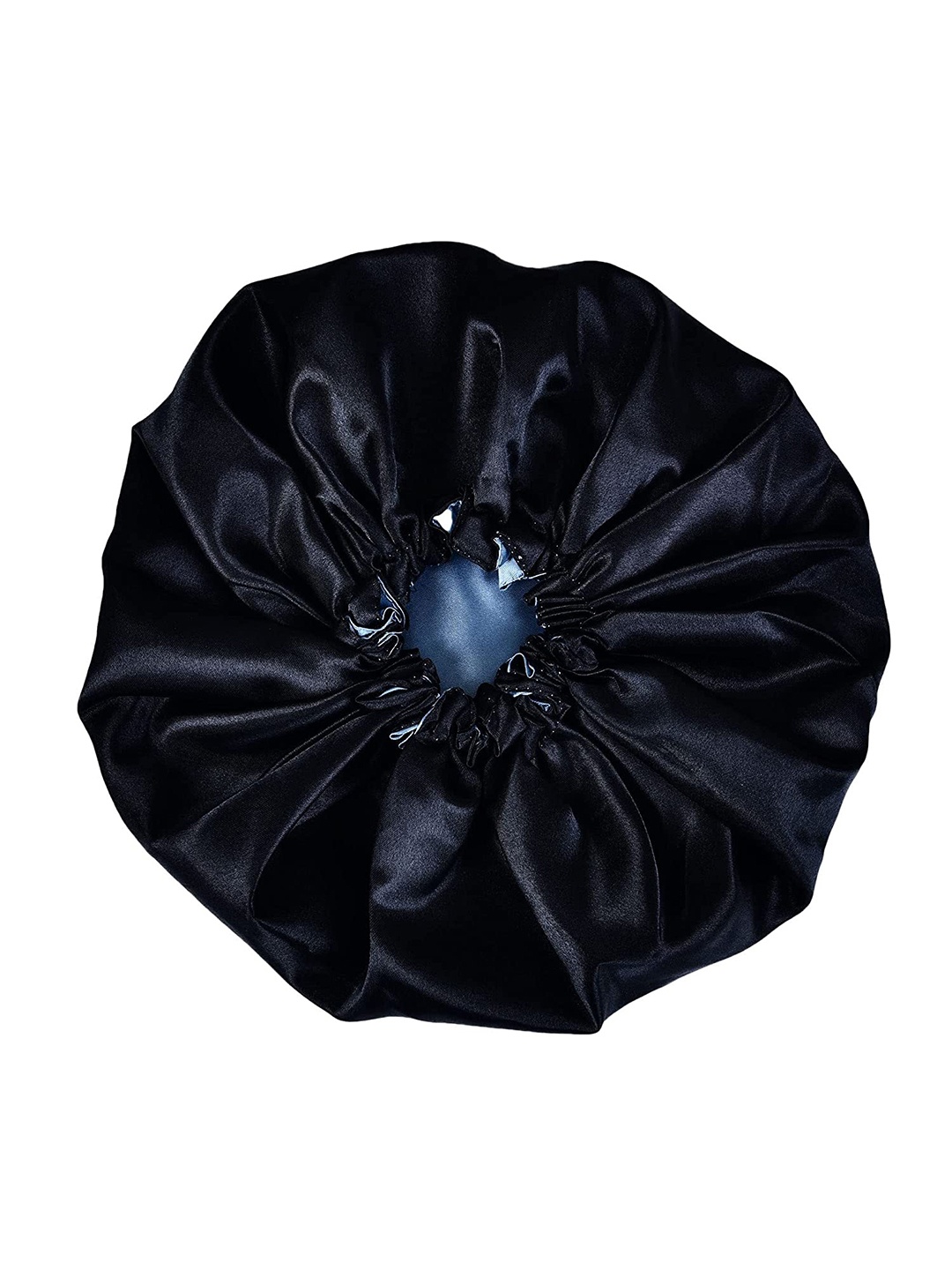 

LYTIX Women Hair Bonnet Double Layered And Color Sleeping Cap, Black