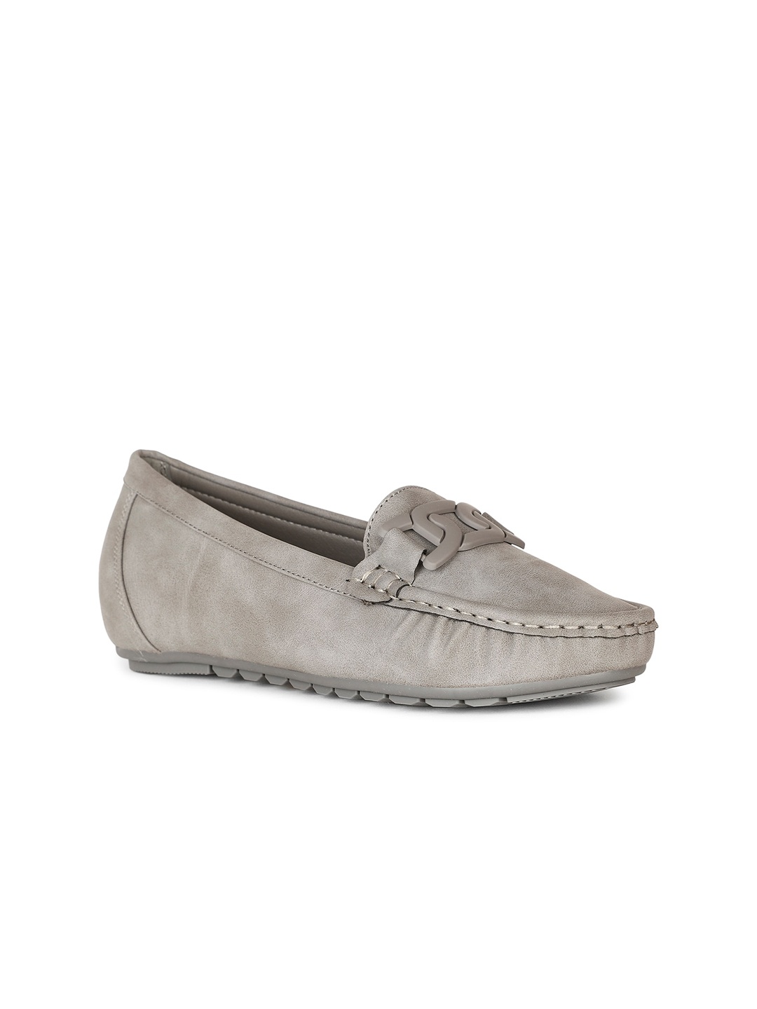 

Bata comfit Women Buckled Slip On Loafers, Grey