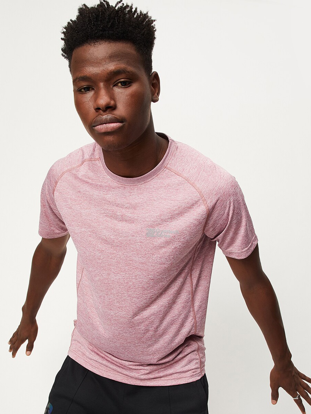 

max Round Neck Raglan Sleeves T-shirt, Pink
