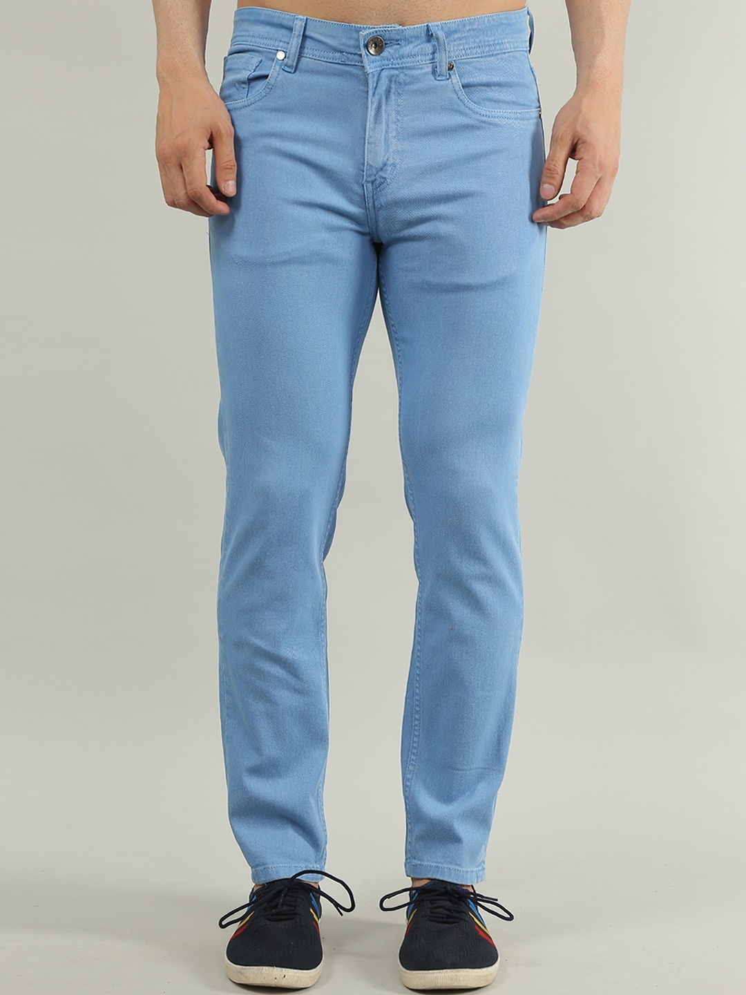

TIM PARIS Men Slim Fit Cotton Jeans, Blue