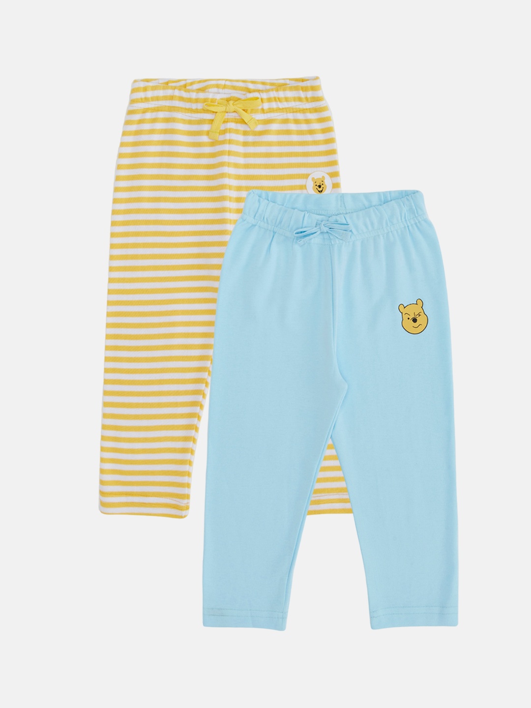 

Pantaloons Baby Infants Boys Pack of 2 Pure Cotton Lounge Pants, Blue